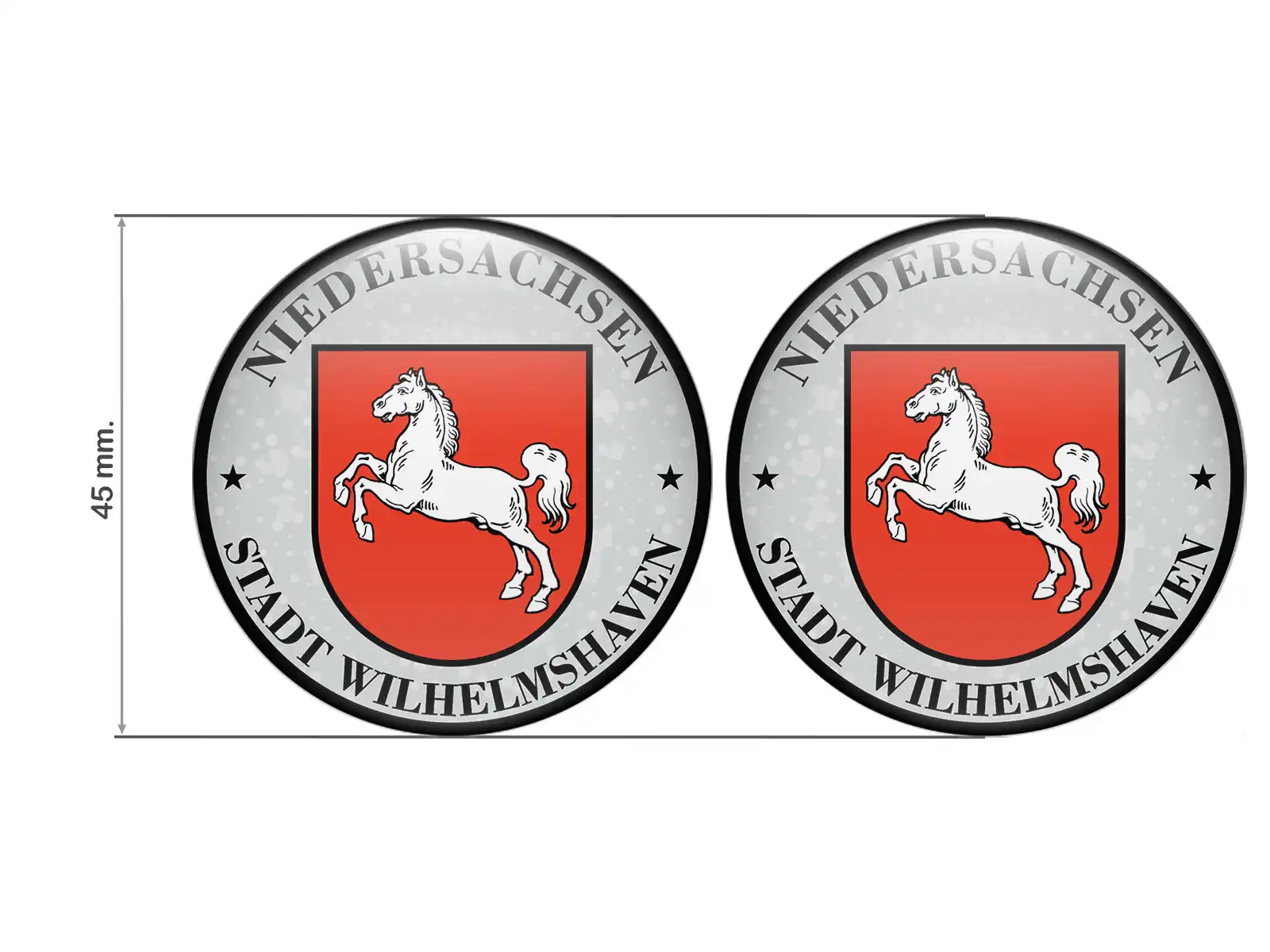 TUV AufkleberStadt Wilhelmshaven Nummernschild plakette